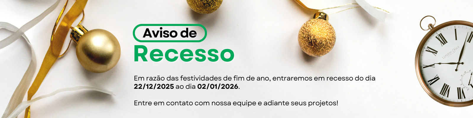 Aviso de Recesso